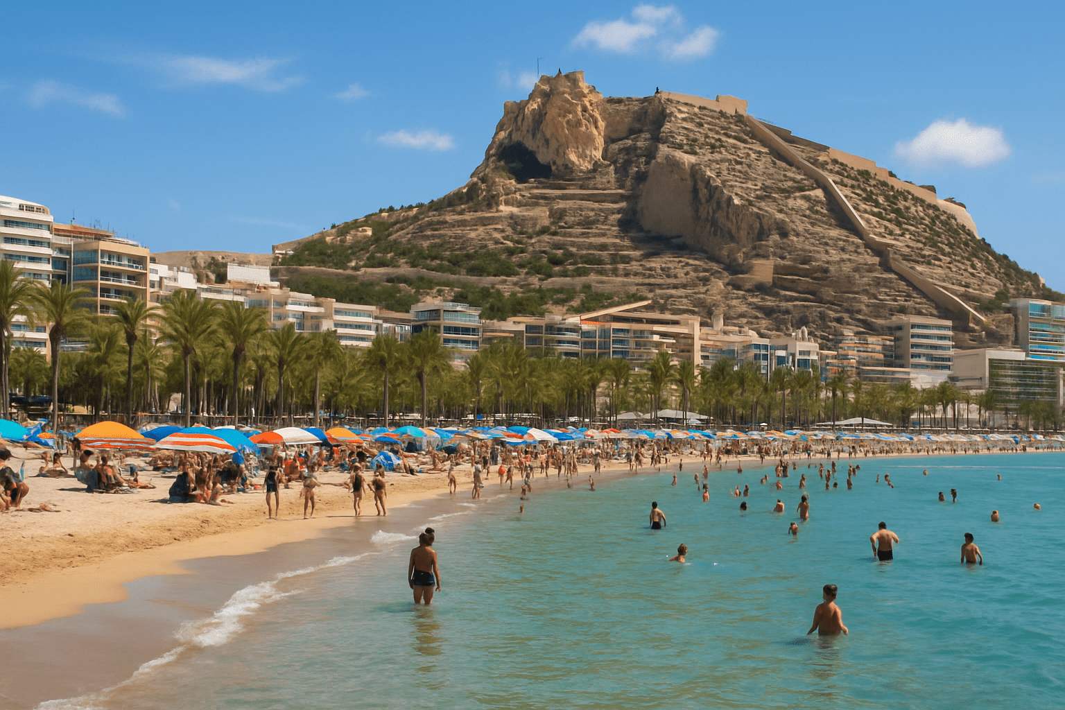 Alicante’s Postiguet Beach – Sun, Sand & Castle Views 🏖️ || Full Guide 2025